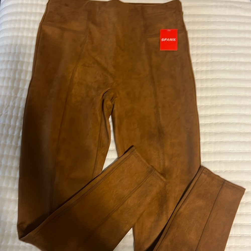 Spanx faux suede leggings
